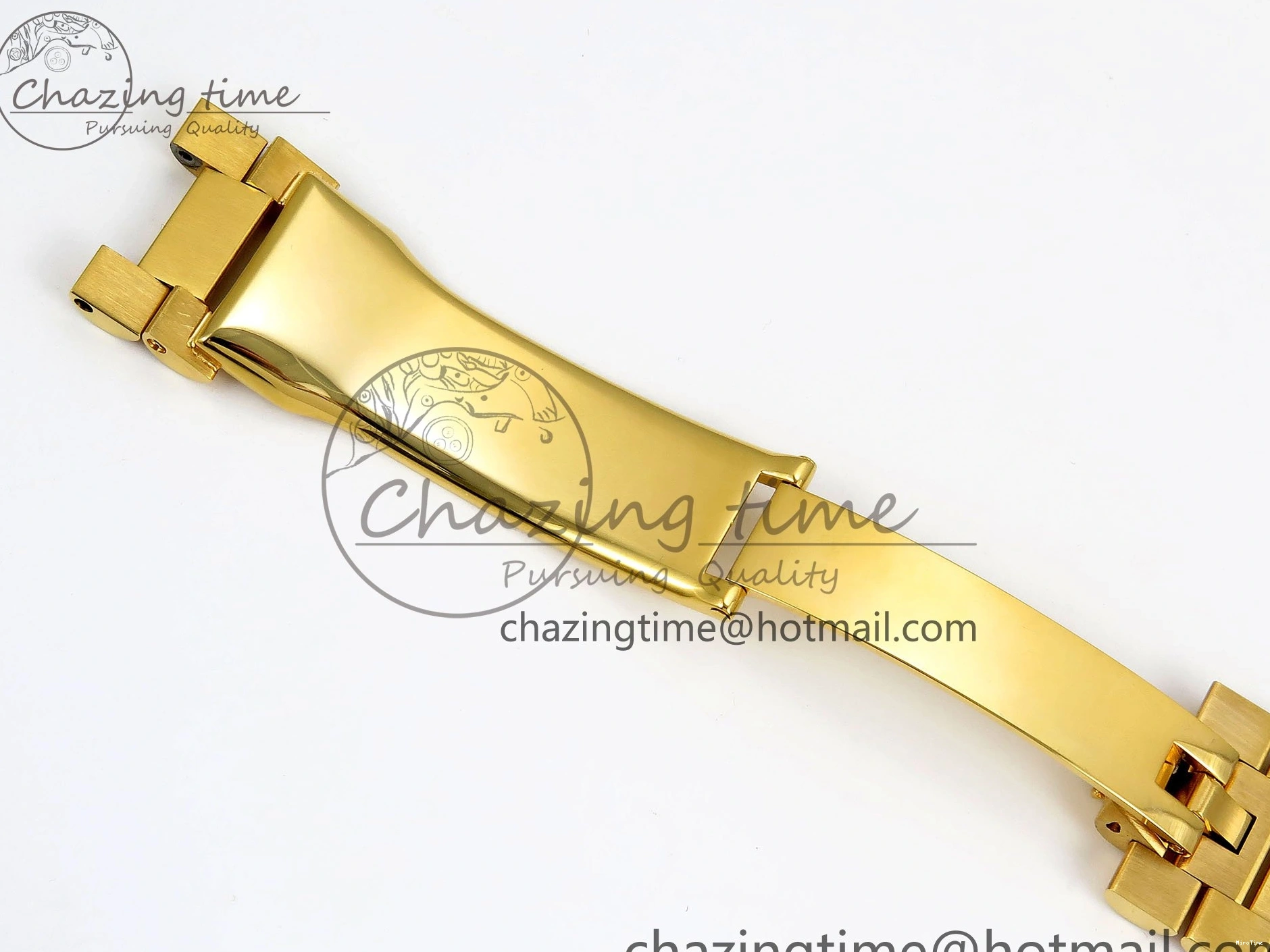 MiroTime 0105 WrinkleFree DayDate 40 228238 ARF 904L Steel YG Crystal Diamonds Bezel on President Bracelet VR 1550